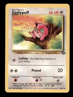 4x Pokemon Card WOTC Jigglypuff Jungle 54/64 MODERATELY PLAYED Non-Holo Common!! - Image 1