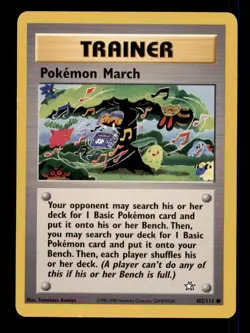 3x Pokemon Card WOTC Pokemon March Neo Genesis 102/111 PMODERATELY PLAYED Common - Image 1