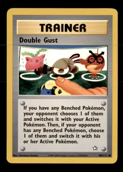 Pokemon Card Double Gust Neo Genesis 100/111 LIGHTLY PLAYED Non-Holo Common TCG! - Image 1