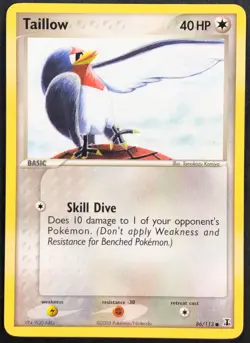 4X Pokemon Card Taillow (EX Delta Species) 86/113 NEAR MINT Non-Holo Common TCG! - Image 1