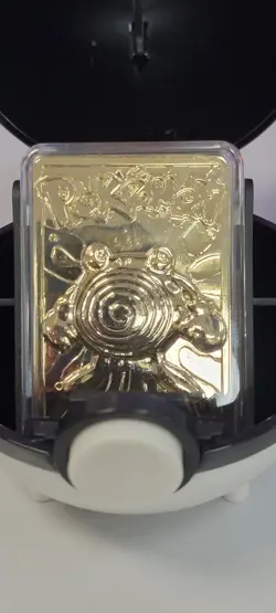 1999 Burger King Pokemon 23K Gold Plated Trading Card in box - Poliwhirl - Image 5
