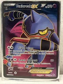 Toxicroak EX (102 Full Art) 102/106 Ultra Rare XY - Flashfire Pokemon Card - Image 5