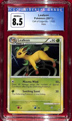 CGC 8.5 2011 Pokemon Call of Legends Holo Leafeon #13 - Image 1