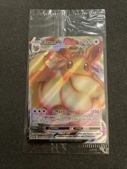 SEALED Eevee VMAX SWSH087 Black Star Promo Full Art Holo Pokemon TCG 2021 NM - Image 1
