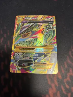 Mega M Rayquaza EX 98/98 Ancient Origins Full Art Secret Rare Gold Pokemon NM - Image 1