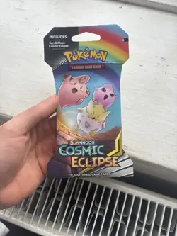 Pokemon Tcg 2019 Cosmic Eclipse Booster Sleeve Sealed Sun And Moon Togepi - Image 1