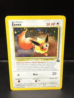 Pokemon - Eevee 11/53 - Wotc - Black Star Promo Holo Swirl BC - Image 1