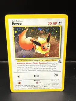 Pokemon - Eevee 11/53 - Wotc - Black Star Promo Holo Swirl BC - Image 3