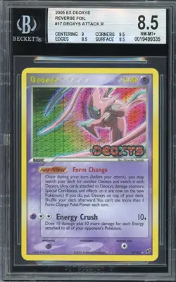 Pokemon TCG EX Deoxys #17 Deoxys Attack Reverse Foil Stamped BGS 8.5 NM-MT+ - Image 1