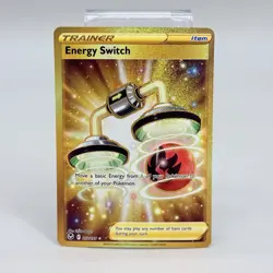 Energy Switch 212/195 Full Art Secret Rare Holo Gold Pokemon Silver Tempest NM - Image 1