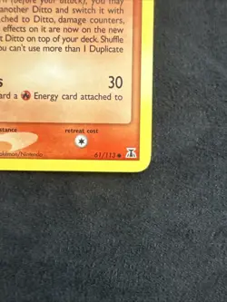 Pokemon TCG - Ditto (Charmander) 61/113 - EX Delta Species - GEM MINT CONDITION - Image 5