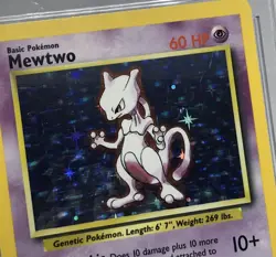CGC 7.5 Near Mint+ Mewtwo Base Set (1999) 10/102 Holo Pokemon TCG Rare Graded - Image 4