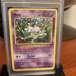 Pokemon PSA 9 Mew 53/108 - Holo Foil - 2016 XY Evolutions - Mint - Image 2