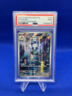 Pokemon Scarlet & Violet 151 Poliwhirl 176/165 Illustration Rare IR PSA 9 - Image 1