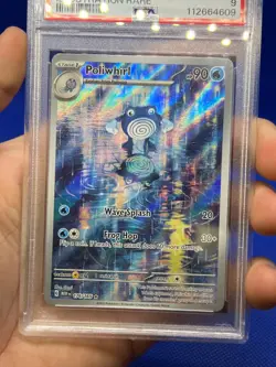Pokemon Scarlet & Violet 151 Poliwhirl 176/165 Illustration Rare IR PSA 9 - Image 2