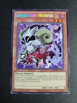 Archfiend Heiress MZMU-EN066 Secret Rare Yugioh Maze of Muertos - Image 1