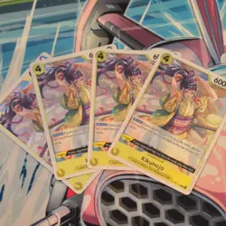4 x One Piece TCG Kikunojo R Wings of the Captain OP06-104 Mint Foil Playset - Image 1