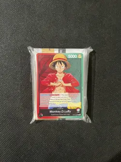 One Piece TCG Monkey D. Luffy OP-01 Red/Green Demo Deck (Errata) NEW - Image 1
