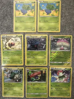 Sun and Moon and XY Era Grass Type Lot Pokemon Cards - Image 1