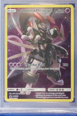 2019 Pokemon SM Black Star FA ARMORED MEWTWO Card PSA 8 #SM228 Fall Promo CC TCG - Image 2