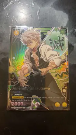 Bandai Demon Slayer Union Arena Sanemi Shinazugawa Foil Double Attack Card 2000… - Image 1