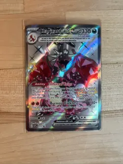 Pokemon Card Charizard EX SVP 074 Scarlet & Violet Black Star Promo Full Art NM - Image 1