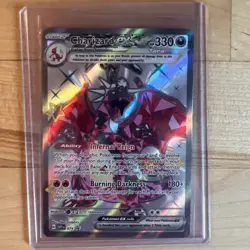 Pokemon Card Charizard EX SVP 074 Scarlet & Violet Black Star Promo Full Art NM - Image 3