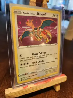 Special Delivery Bidoof - SWSH177 - Pokemon Sword & Shield Promo Holo Card NM - Image 2
