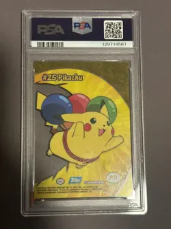2000 Topps Pokemon Pikachu TV Animation Clear Cards Gem Mint #PC1 PSA 10 - Image 4