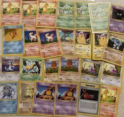 Old Pokemon Cards 100% Vintage Pack ONLY WOTC + Shadowless Card + Stickers - Image 4