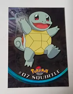 2000 Topps Chrome Pokemon Cards - Series 1 - Squirtle #07 - Near Mint - Image 1