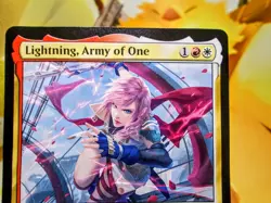 Lightning Army of One mythic magic the gathering final fantasy trading card - Image 2