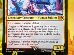 Lightning Army of One mythic magic the gathering final fantasy trading card - Image 3