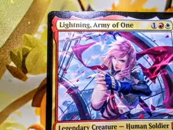 Lightning Army of One mythic magic the gathering final fantasy trading card - Image 4