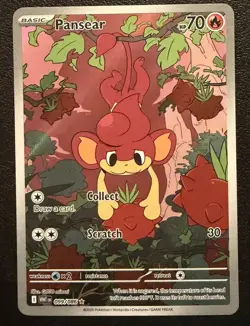 Pokemon TCG SV White Flare Pansear 099/086 Illustration Rare Card NM pack fresh - Image 1