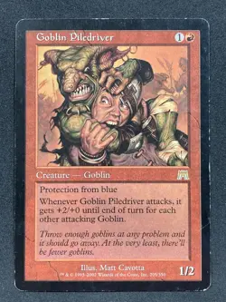 Goblin Piledriver Rare Onslaught Magic the Gathering MTG - HP - Image 1