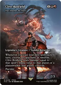 1x Clive Rosfield (Vial Smasher the Fierce) ~~ Borderless NM-Mint, English Final - Image 1
