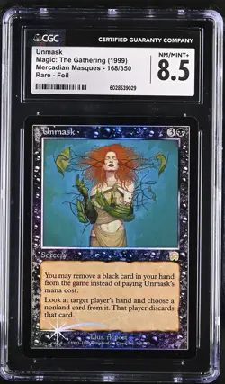 UNMASK Mercadian Masques Foil Rare CGC 8.5 MTG [Nostalgium] - Image 1