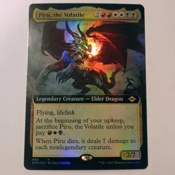 Piru, The Volatile NM* FOIL EXTENDED Modern Horizons 2 mtg 207/303 - Image 1