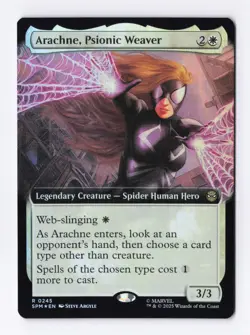 Arachne, Psionic Weaver (Extended Art) (Foil) 0245 MTG Marvel's Spider-Man (SPM) - Image 1