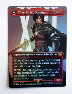 Clive, Ifrit's Dominant #385 Final Fantasy ~ MTG ~ Borderless -Foil - Image 1