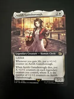 Aerith Gainsborough (Extended Art) #423 (NM) Final Fantasy FIN Magic MTG - Image 1