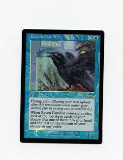 Raven Familiar Urza's Legacy FOIL NM- Magic the Gathering - Image 1