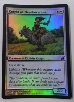 MTG Knight of Meadowgrain Foil Mint Unplayed Lorwyn Magic The Gathering - Image 2