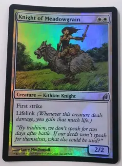 MTG Knight of Meadowgrain Foil Mint Unplayed Lorwyn Magic The Gathering - Image 3