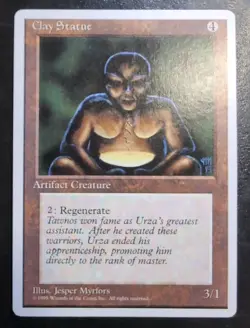 MTG Clay Statue Alternate 4th Edition Mint Unplayed Magic The Gathering - Image 1