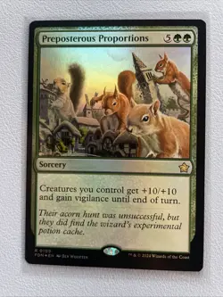 Preposterous Proportions - Foil FDN NM MTG - Image 1