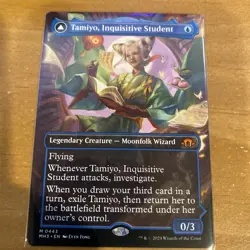 MTG Tamiyo, Inquisitive Student NM Borderless MTG Magic The Gathering - Image 1