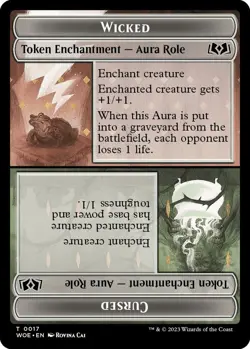 Wicked Role / Cursed Role (0017) Token - REGULAR - NM - Wilds of Eldraine - Image 1