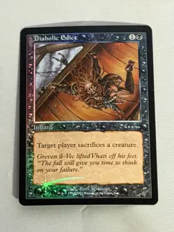 MTG FOIL Diabolic Edict Arena Promos Magic the Gathering - Image 1